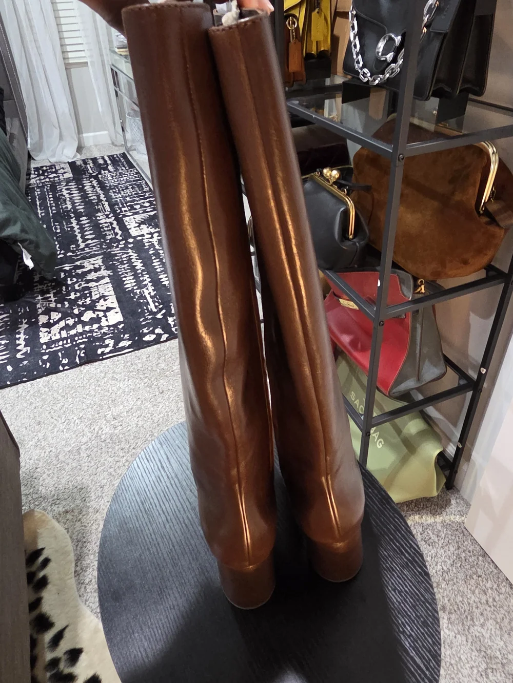 New Tory Burch Brown Leather Knee-High Boots